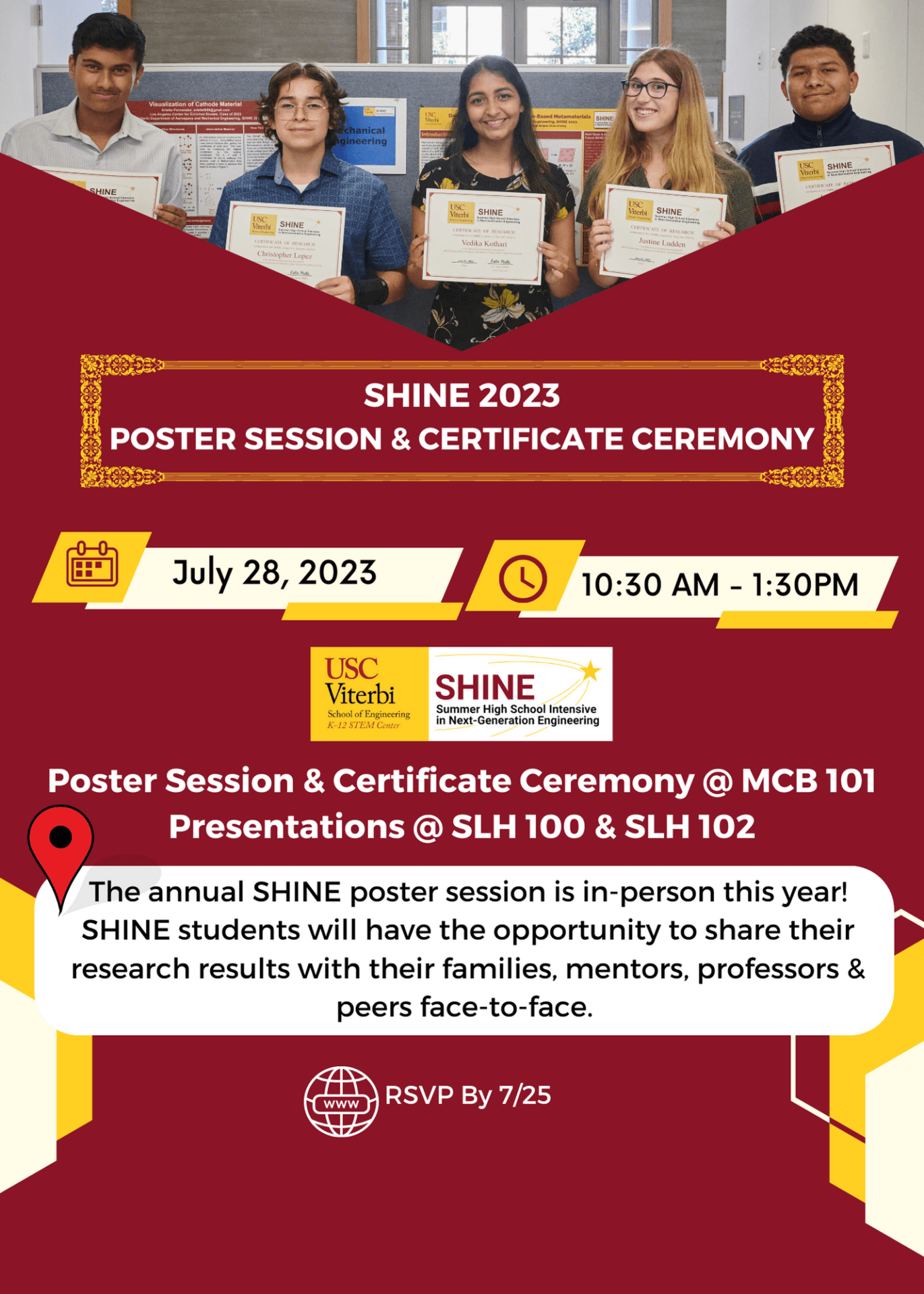 SHINE 2023 Poster Session July 28, 2023